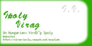 ipoly virag business card
